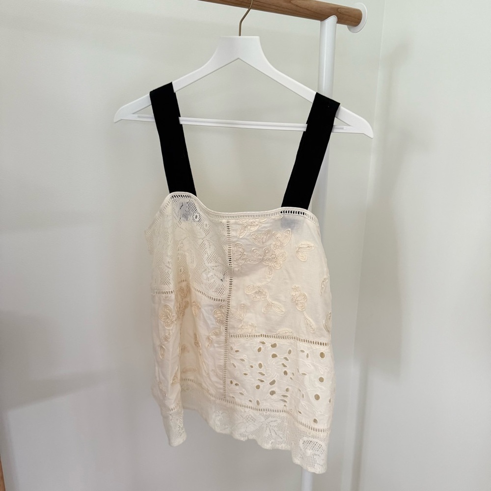 Zara Collection Patchwork Embroidered Top - Picture 4 of 9